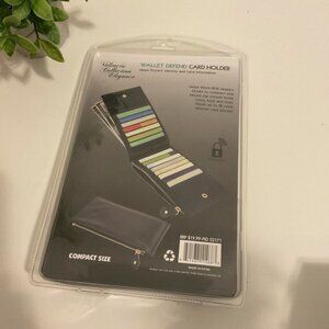 Wallet Defend Card Holder Black NWT